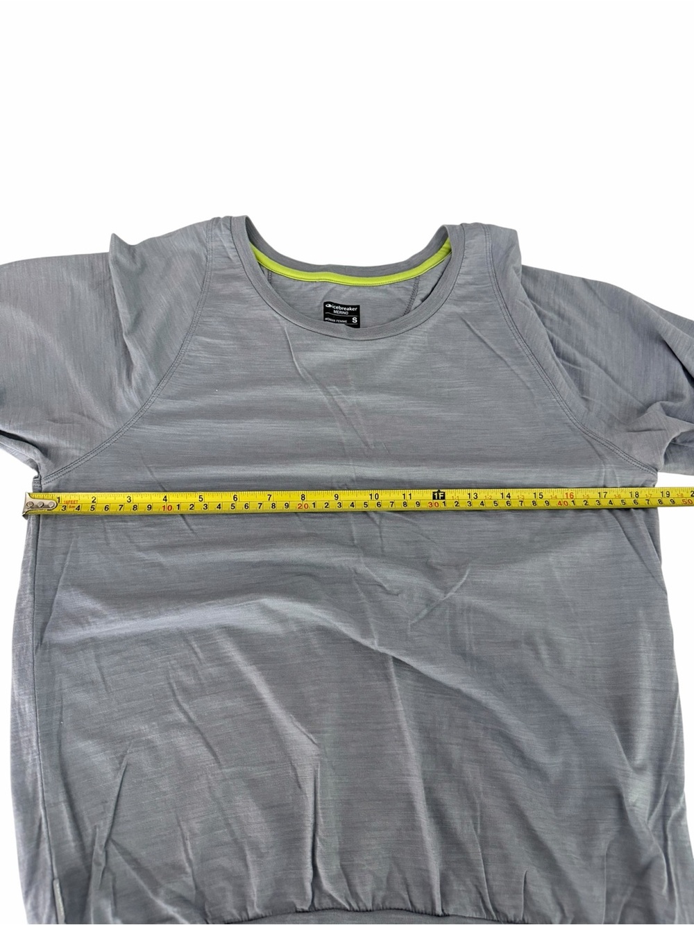 ICEBREAKER Gray Cool-Lite Merino Wool Long Sleeve Pullover Top s - Picture 9 of 11